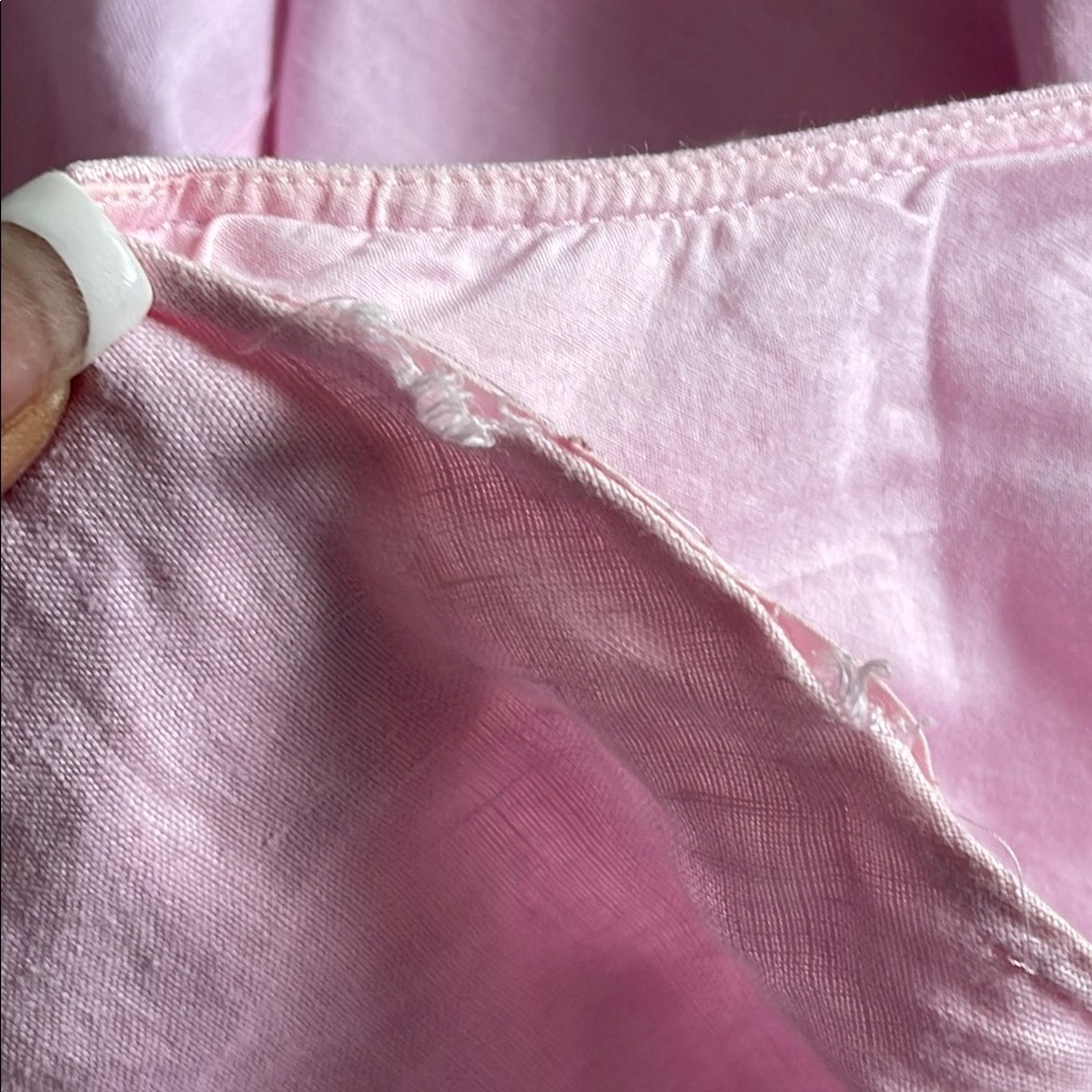 🏷️ INC International Concepts Linen Pink High Low Skirt 14 - Picture 7 of 8